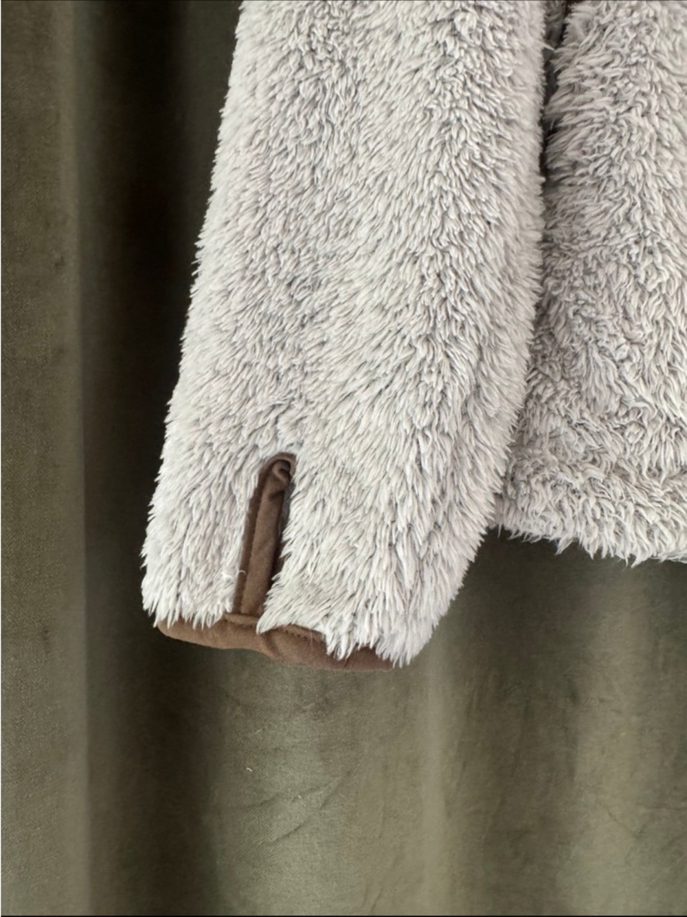 KÜHL Flight Jacket Sherpa Fleece Hooded Jacket Cream Brown Style Size Large - Picture 2 of 10